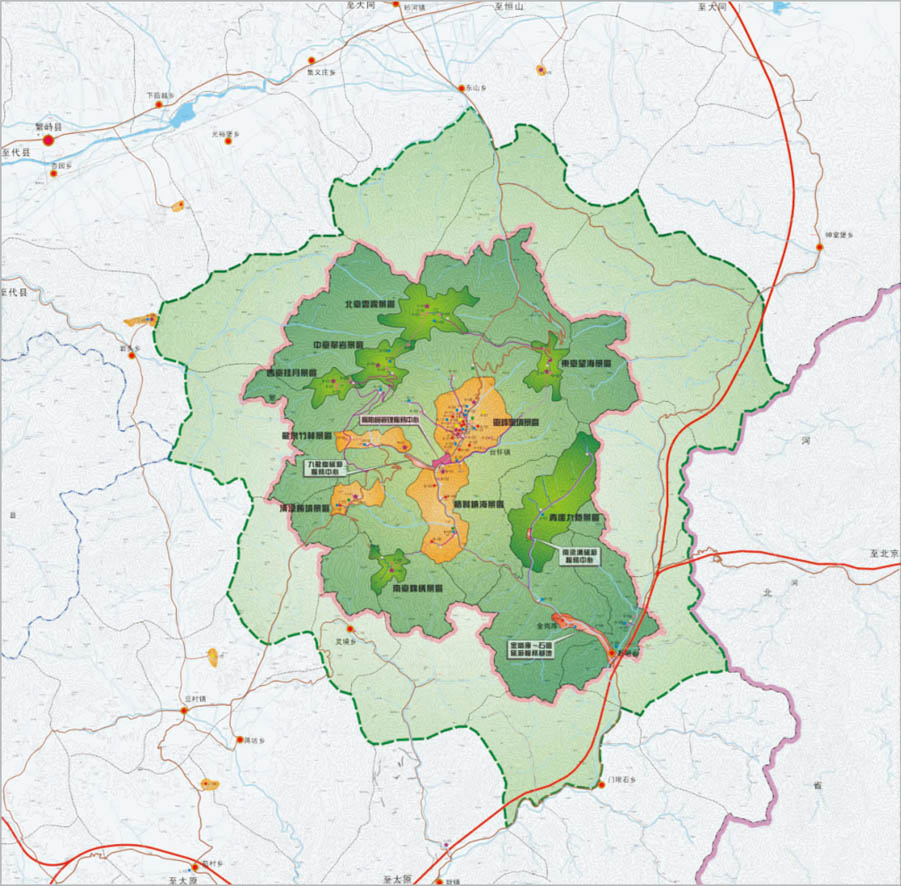 五台山石咀规划图片